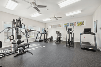 A spacious gym 